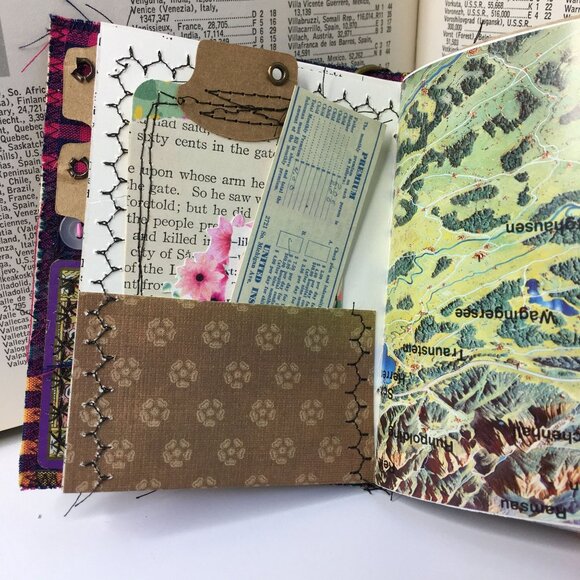 Collage Cover Custom Junk Journal Removable Ephemera Mini Junk Journal u - Picture 10 of 10
